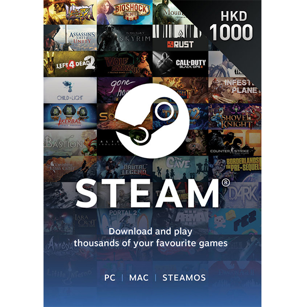 Steam預付卡1000HKD-Steam點卡批發-帐号精灵