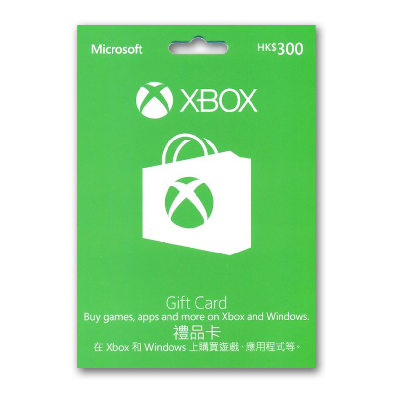 (即時發貨)香港Xbox Gift Cards禮品卡/預付卡 HKD300-Xbox禮品卡批發-帐号精灵