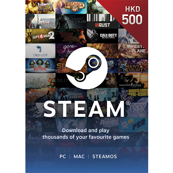 Steam預付卡500HKD-Steam點卡批發-帐号精灵